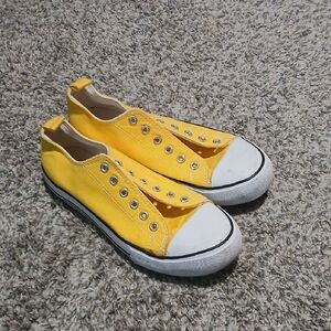 Bright Yellow Low Top Sneakers